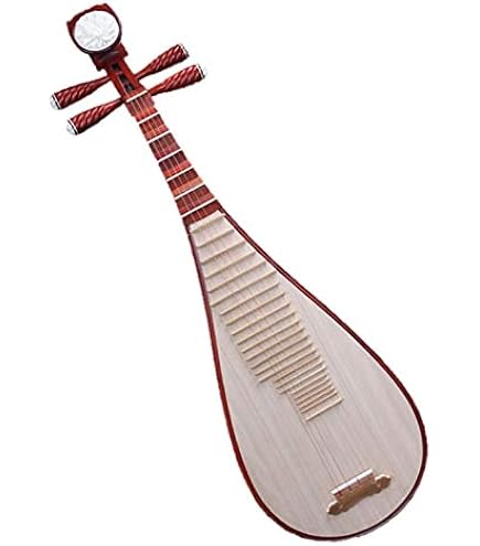 Amazon | MUYIYANG 琵琶,中国民族楽器,鶏翅木琵琶 黒の模倣唐王朝  
