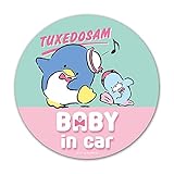 タキシードサム マグネットステッカー スタンダードデザイン【BABY IN CAR】BABY丸型15cm