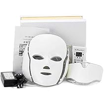 LED美顔器 ネックマスク付き Amazon | 7色ledフェイシャルネックマスクでemsマイクロ電流led