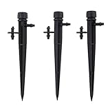 Demiawaking 灌漑ドリッパー 360度噴霧 全方位8穴 園芸給水 点滴ノズル 散水用具 50本セット