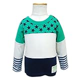 (ポスター) POSTAR　切替バイカラー　ロンTEE　グリーン　110cm