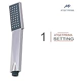 atgetprima ABSハンドヘルドシャワーヘッドl-style高圧力シングル機能高級手ヘッドクロム(シャワーヘッドのみ)