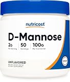 Nutricost D-マンノース パウダー、50食分、非GMO、グルテンフリー