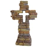 Enesco Legacy of Love Cross-Cornerstones Figurine, 7.08-Inch