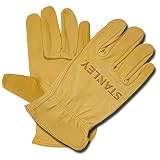 Stanley S90102 Premium Grain Deerskin Driver Glove, Medium by Stanley