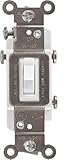 GE 54172 15A 120V 3 Way Household Toggle Switch, White by GE