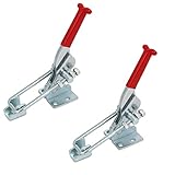 uxcell　トグルクランプ　ラッチドアボタン　引きラッチ　メタル　ゴム　318Kg　GH-431　亜鉛メッキ　2個入り