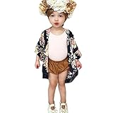 Goenn カーディガン ラッシュガード 花柄ガウン 子供服 こども服 ジャケット コーディガン ロングコート 発表会 お出かけ 結婚式 入園式 女の子 キッズ 春夏 秋 (90)