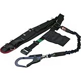 KH 安全帯 エアー式サポーターベルト付 じゃばら式 タフアルミ 自在環 青ライン/黒 [落下防止 電気工事 高所での安全作業]