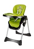 多機能ベビーチェア ハイチェア ローチェア お食事椅子 高さ6段階調節 3段階リクライニング ステンレス鋼素材 5点式安全ベルト (フレッシュグリーン)