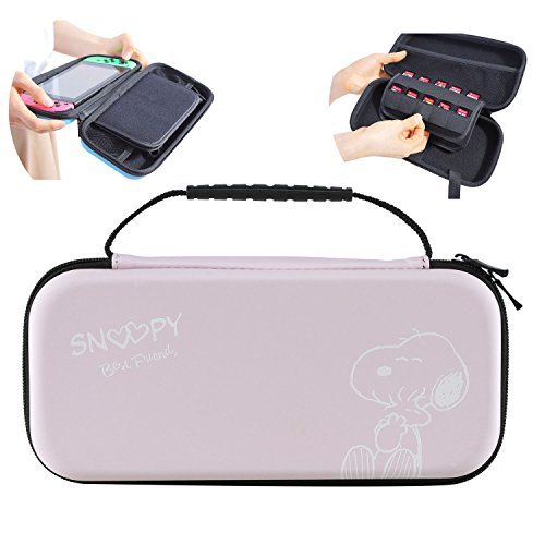 スヌーピー Nintendo Switch ケース ニンテンドースイッチ用 収納カバー かわいい マルチケース ピンク616 並行輸入品 ピーナッツ Web の最安値と通販店 購入可 サープラ