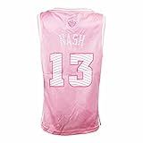 スティーブ・ナッシュPhoenix Suns Nba Adidasピンク公式ファンファッションバスケットボールジャージーのガールズ ピンク