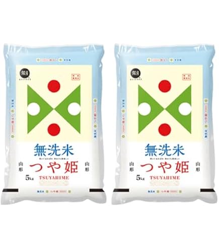 Amazon.co.jp: 【無洗米】 つや姫 20kg (5kgx4袋) 山形県産 令和7年産