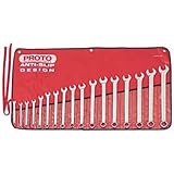 Stanley Proto J1200RM-T500 17 Piece 12 Point Metric Combination Wrench Set, Full Polish [並行輸入品]
