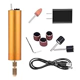 Yosoo DIY 研削研磨彫刻セット 研磨ペン 彫刻ペン USB充電式 ミニ電動ドリル 電動ドリル 研磨 彫刻 切削 高品質 持ち運びが容易(01)