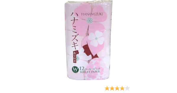 Amazon ハナミズキ トイレットペーパーピンク ダブル 香りつき 25m 12ロール ポピー製紙 トイレットペーパー