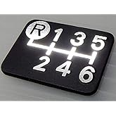 Tuningfan ダイヤカット シフトパターンプレート 左上R 6MT車用 SPP-K601