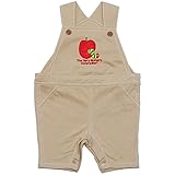 2017年 夏物 はらぺこあおむし 天竺 りんご吊パンツ オーバーオール THE WORLD OF ERIC CARLE ベージュ◇80cm