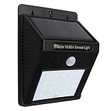 MiNu 　センサーライト　ソーラーライト　玄関ライト　20 LED　夜間自動点灯消灯 防水　防犯防災用　駐車場　壁ライト　ガーデンライト　昼白色 (１個)