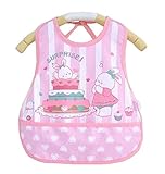 素敵な防水ノースリーブベビービブポケットピンクケーキでビンを供給