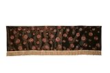 Silky円60 " x 15 " Window Valance ブラウン VL SILK Circle 20589 Bro-Val