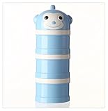 ミルカー 調乳容器 ロート状 キャップつき ミルクケース ミルクケース 粉ミルク容器 粉ミルクケース 赤ちゃん、ベビー用品 携帯 持ち運び 保存容器 (ブルーサル)