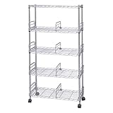 アイリスオーヤマ メタルラック メタルミニシリーズ ポール径19mm メタルミニブックシェルフ 5段 幅66×奥行27.5×高さ126㎝ 耐荷重150kg キャスター付 MM-B624