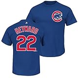 Jason Heyward Chicago CubsロイヤルPlayer Tシャツby Majestic選択サイズ: XL