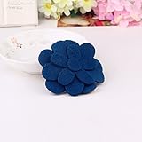 【ノーブランド品】 髪ステッカー　前髪ペースト　カチューシャ　花形　女の子　かわいい　アクセサリー　全5色 - ブルー