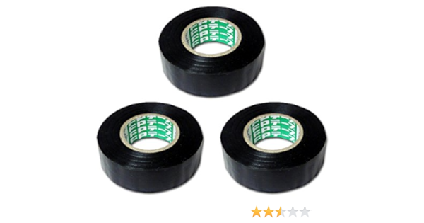 Amazon 配線ケーブル コード類の結束 ハーネステープ3個セット ベタつかない ツヤ消し エスロンテープ 新車同等品 ペイント 防錆 車 バイク