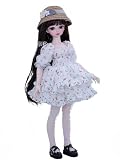 YHYQiFei 1/4 Bjd 人形 16インチ アニメ ボール ジョイントドール SD人形 ハンドメイド メイク コレクタブルアクションフィギュア ホーム デスクトップ 装飾とギフトセット (E)