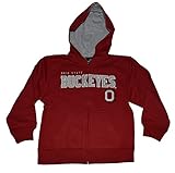 Ohio State Buckeyes Little Boys ( 4 – 7 ) gen2フルZipフリース裏地パーカースウェットシャツ S レッド