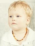 Luxurious Buttons Baltic Amber Teething Necklace [並行輸入品]