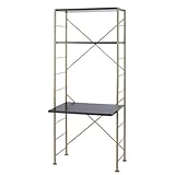 ルミナス オーバルポールシリーズ OPフレーム デスク 3段 幅84.5×奥行50×高さ191cm OP80D-3BR