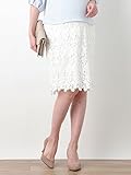 Angeliebe エンジェリーベ マタニティ レース スカート 産前 産後 妊婦服 S ～ M ホワイト 21992 21992101