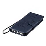 iPhone SE / iPhone 5 / 5s ケース UNEXTATI 手帳型ケース 液晶保護 カバー カード収納 ストラップ 付き Apple iPhoneSE / iPhone5 / 5s 