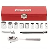 Stanley Proto J52138 33 Piece 12 Point 3/8" Drive Socket Set [並行輸入品]