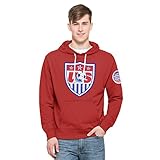 World Cup Soccer United StatesメンズStrikerプルオーバーパーカー、XL、レスキューレッド