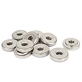 uxcell　ローレットナット　M10x1.5mm　薄型サムナッツ　DIN 467フラットサムナット