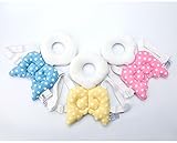 DEZAR 赤ちゃん 後頭部 ガード けが防止 衝撃吸収 防護 (黄色 水玉)