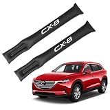 XIKER マツダ CX-8 KG系専用 PUレザー 隙間クッション 車用 シートサイド隙間埋め 運転席 助手席 ゴミ小物類 落下防止 カー用品 便利グッズ シートコンソール座席隙間落ち防止 内装 カスタム パーツ 2本 セット(ブラック)