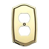 Baldwin 4757.030。CD Colonialデザイン二重スイッチプレート、光沢真鍮 – ラッカー塗装