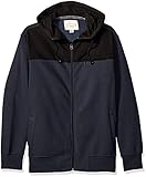 Weatherproof Vintage Men's Colorblock Full Zip Fleece Hoodie Navy Medium [並行輸入品]