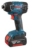 Bosch 25618-01 18-Volt Lithium-Ion 1/4-Hex Impact Driver Kit with 2 High Capacity Batteries Charger 