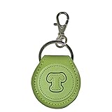 [HERBE] イニシャル コインキーリング ミント イニシャル T 小銭が入る コインキーホルダー 牛革 小銭入れ 500円硬貨 ギター ピックケース コイン型 電子マネー Edy Quicpay