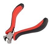 uxcell エンドニッパ エンドカッティングプライヤー 炭素鋼製レッド カットーツール ビーディングツール 102mm