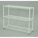 エイ・アイ・エス(AIS) スチールラック支柱径19mm 3段 幅75奥行25高さ60.4cm ホワイト SRS-7525WH