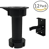 キャビネットLeveler脚 12 LG-HALL-110-BLK-12