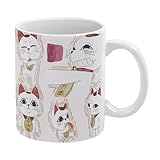 ターボババア 招き猫 マグカップ 陶器製 コーヒーカップ 耐熱 耐冷 アニメ 応援グッズ 電子レンジ対応 大容量 おしゃれ ファッション かわいい オフィス お手入れ簡単 人気 朝食カップ 男女 贈り物 330ml