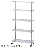 スチールラック ローコスト W121.2×D35×H186cm 棚 5段 什器 オリジナル